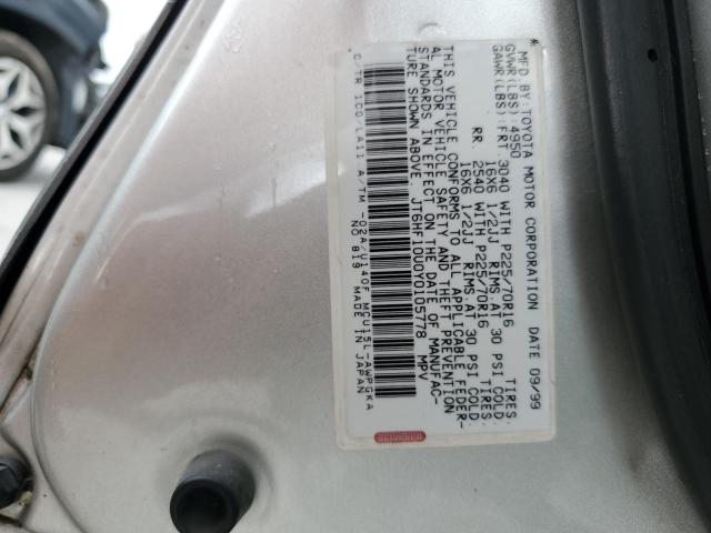 Photo 12 VIN: JT6HF10U0Y0105778 - LEXUS RX300 