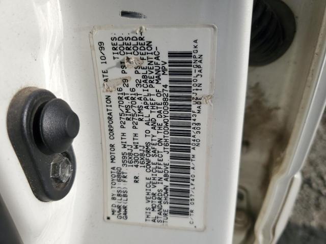 Photo 12 VIN: JT6HT00W0Y0088274 - LEXUS LX 470 