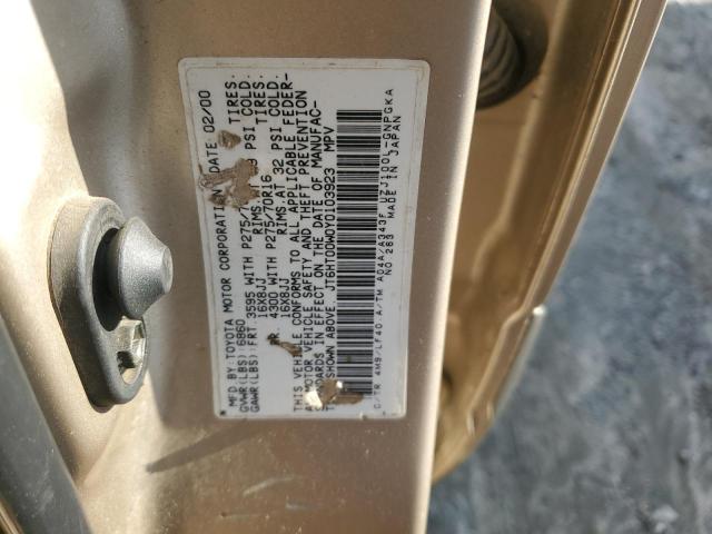 Photo 11 VIN: JT6HT00W0Y0103923 - LEXUS LX470 