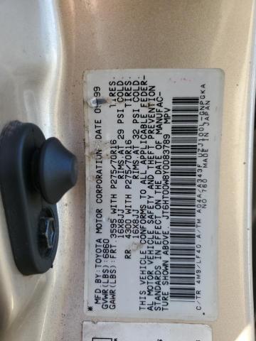 Photo 11 VIN: JT6HT00W8Y0083789 - LEXUS LX470 