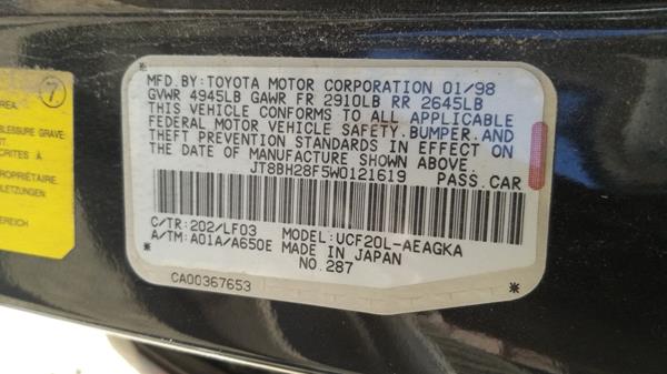 Photo 2 VIN: JT8BH28F5W0121619 - LEXUS LS400 