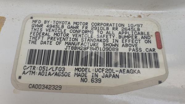 Photo 1 VIN: JT8BH28F8W0109089 - LEXUS LS400 