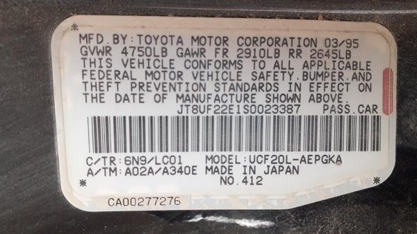 Photo 2 VIN: JT8UF22E1S0023387 - LEXUS LS400 