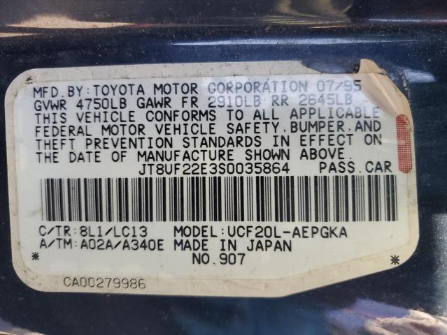 Photo 11 VIN: JT8UF22E3S0035864 - LEXUS LS400 