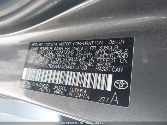 Photo 8 VIN: JTDAAAAA0MA003138 - TOYOTA MIRAI 