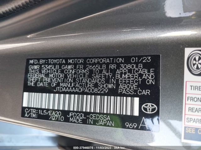 Photo 8 VIN: JTDAAAAA0PA008229 - TOYOTA MIRAI 