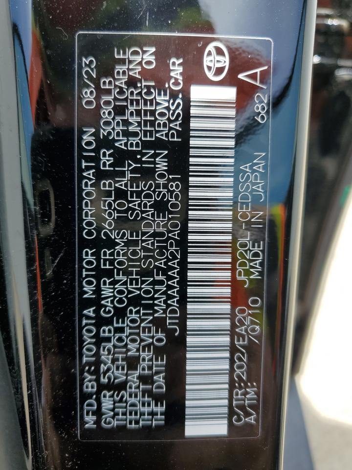 Photo 12 VIN: JTDAAAAA2PA010581 - TOYOTA MIRAI 