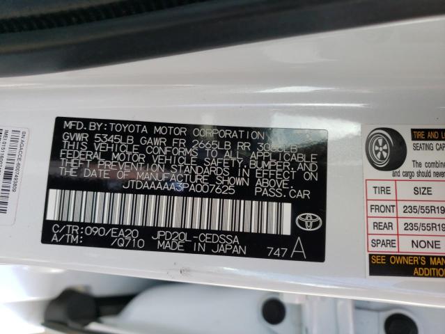 Photo 11 VIN: JTDAAAAA3PA007625 - TOYOTA MIRAI 