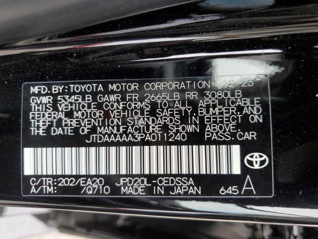 Photo 12 VIN: JTDAAAAA3PA011240 - TOYOTA MIRAI 