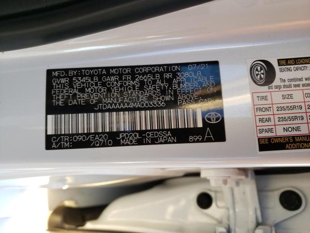 Photo 12 VIN: JTDAAAAA4MA003336 - TOYOTA MIRAI 