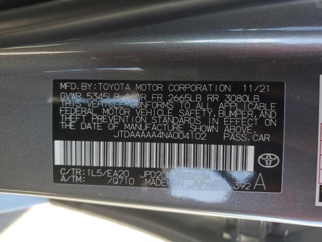 Photo 12 VIN: JTDAAAAA4NA004102 - TOYOTA MIRAI 