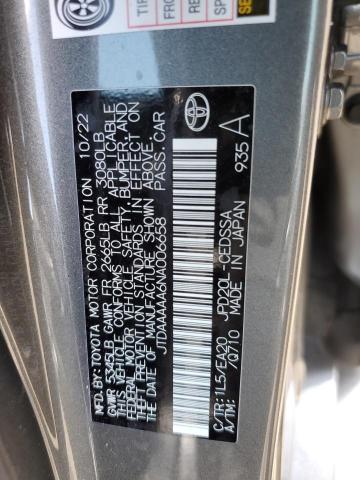 Photo 11 VIN: JTDAAAAA6NA006658 - TOYOTA MIRAI LE 