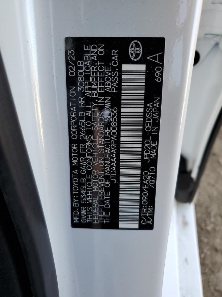 Photo 11 VIN: JTDAAAAA9PA008536 - TOYOTA MIRAI 