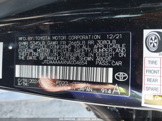 Photo 8 VIN: JTDAAAAAXNA004654 - TOYOTA MIRAI 