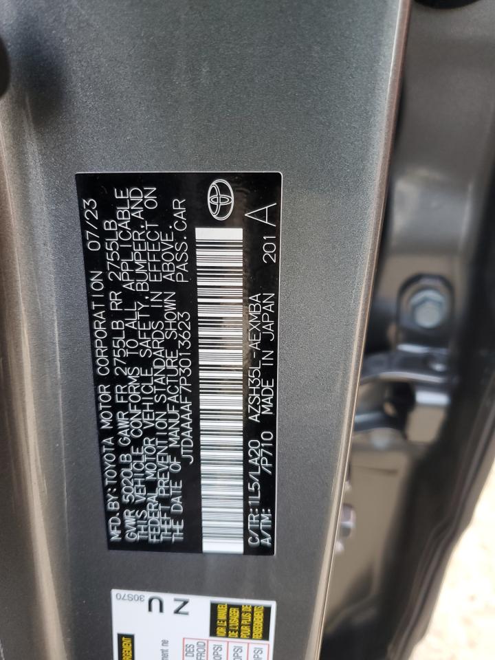 Photo 11 VIN: JTDAAAAF7P3013623 - TOYOTA CAMRY 