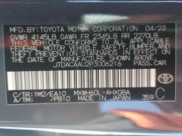 Photo 12 VIN: JTDACAAU2P3006216 - TOYOTA PRIUS LE 