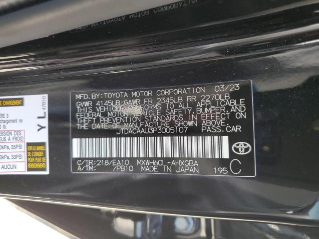 Photo 11 VIN: JTDACAAU3P3005107 - TOYOTA PRIUS LE 