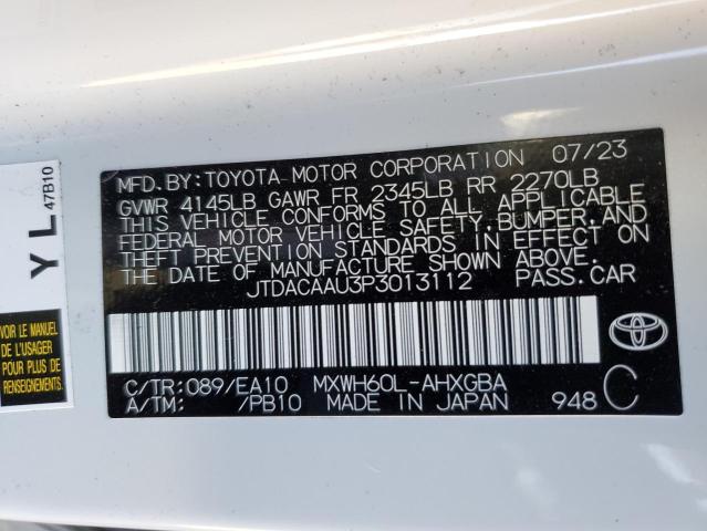 Photo 11 VIN: JTDACAAU3P3013112 - TOYOTA PRIUS LE 