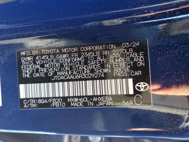 Photo 11 VIN: JTDACAAU6R3029274 - TOYOTA PRIUS LE 