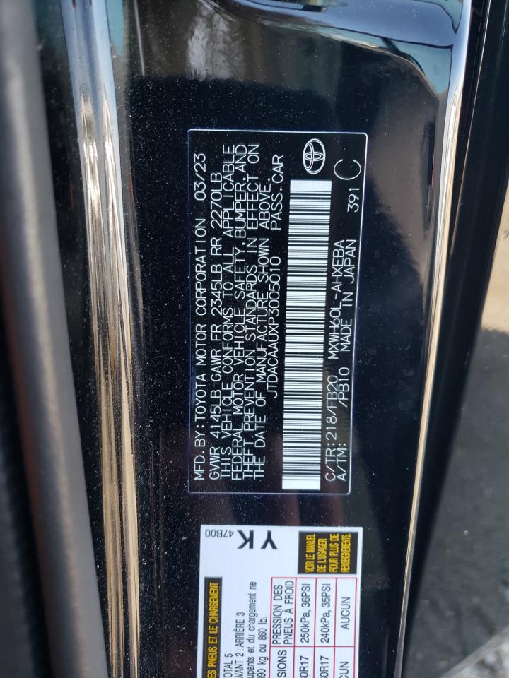 Photo 11 VIN: JTDACAAUXP3005010 - TOYOTA PRIUS 