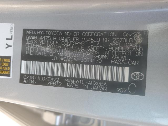 Photo 11 VIN: JTDACACU9P3004170 - TOYOTA PRIUS PRIM 