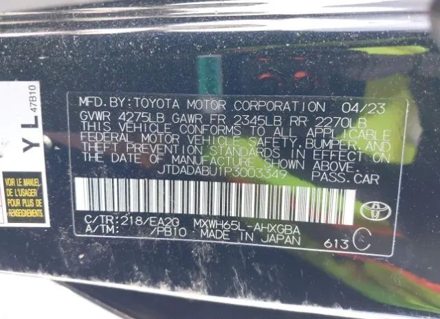 Photo 8 VIN: JTDADABU1P3003349 - TOYOTA PRIUS 