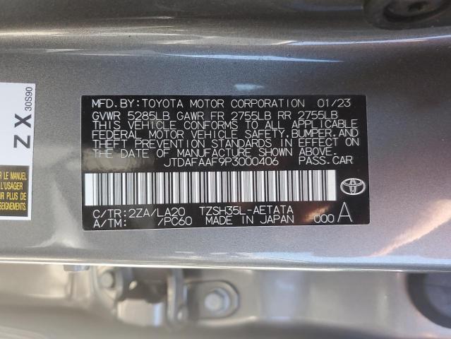 Photo 11 VIN: JTDAFAAF9P3000406 - TOYOTA CROWN PLAT 