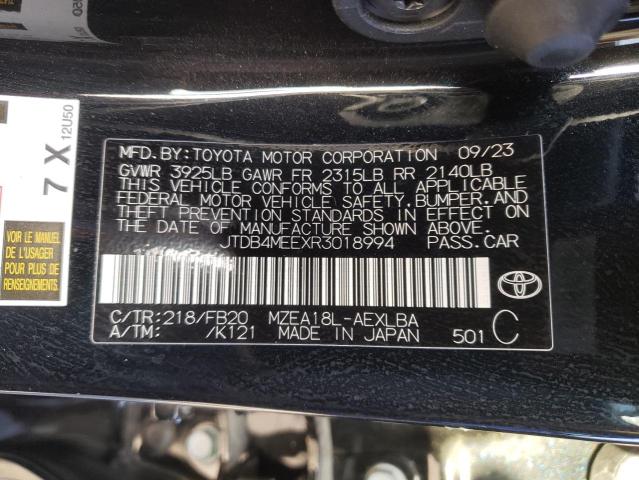 Photo 11 VIN: JTDB4MEEXR3018994 - TOYOTA COROLLA 