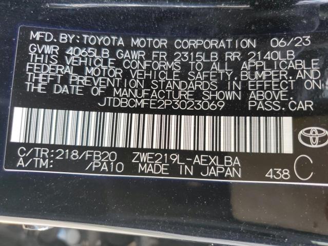 Photo 11 VIN: JTDBCMFE2P3023069 - TOYOTA COROLLA LE 