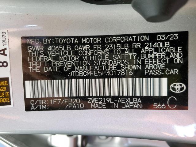 Photo 11 VIN: JTDBCMFE5P3017816 - TOYOTA COROLLA 