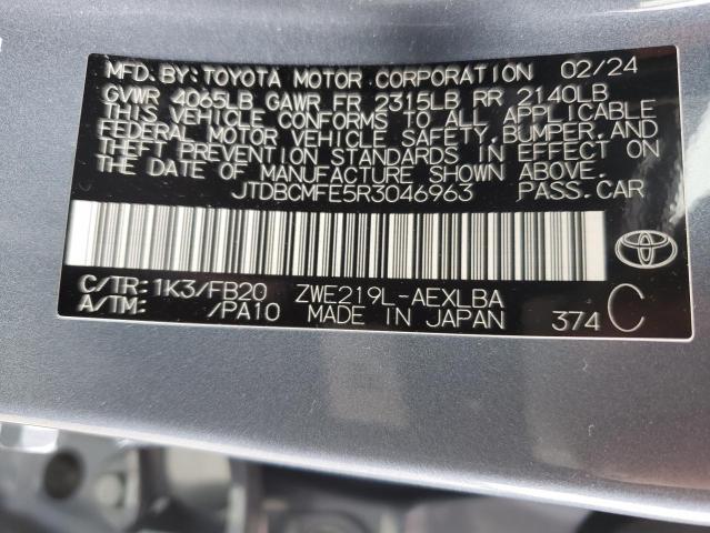 Photo 11 VIN: JTDBCMFE5R3046963 - TOYOTA COROLLA 