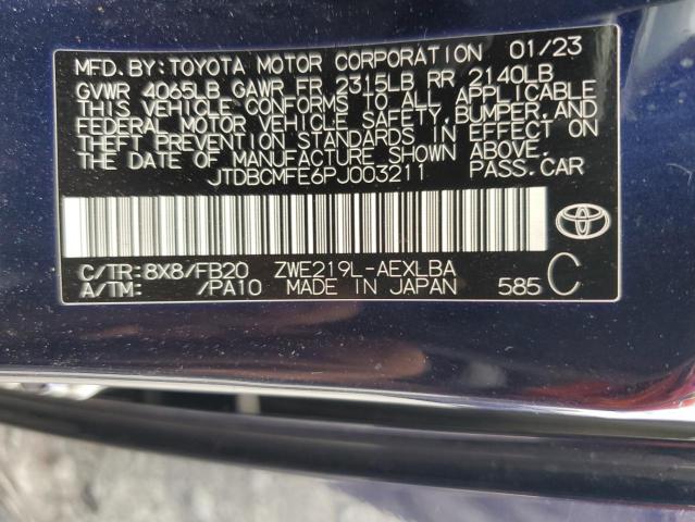 Photo 11 VIN: JTDBCMFE6PJ003211 - TOYOTA COROLLA LE 