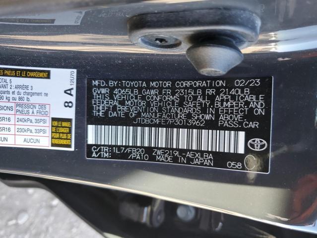 Photo 11 VIN: JTDBCMFE7P3013962 - TOYOTA COROLLA 