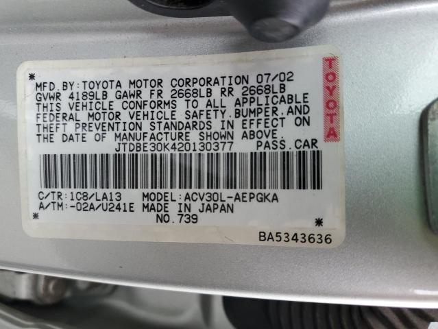 Photo 11 VIN: JTDBE30K420130377 - TOYOTA CAMRY 