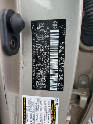 Photo 11 VIN: JTDBE30K653025309 - TOYOTA CAMRY 