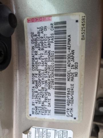 Photo 12 VIN: JTDBE32K620106501 - TOYOTA CAMRY LE 