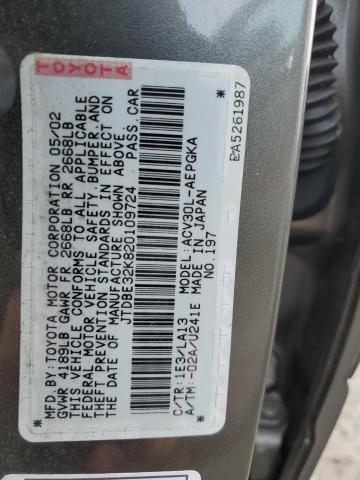 Photo 11 VIN: JTDBE32K820109724 - TOYOTA CAMRY 