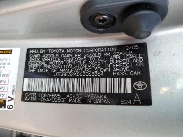 Photo 11 VIN: JTDBE32K863063364 - TOYOTA CAMRY 