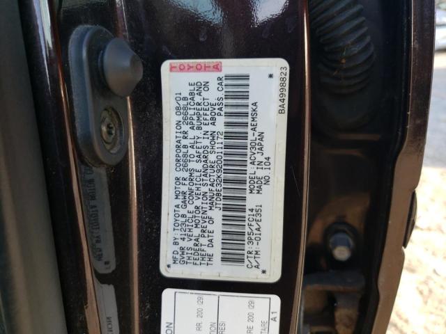 Photo 11 VIN: JTDBE32K920011172 - TOYOTA CAMRY 