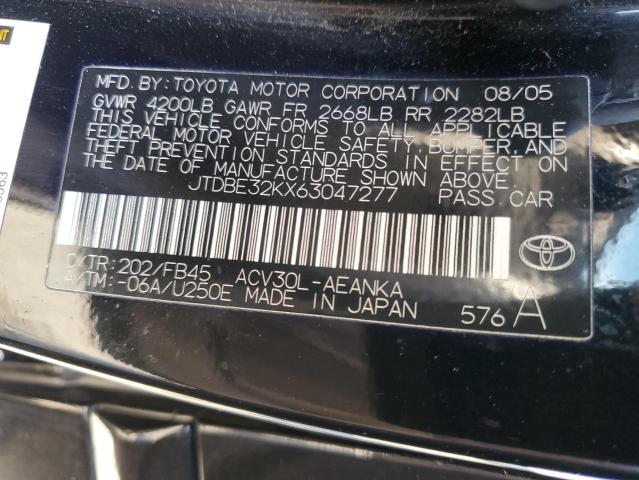 Photo 11 VIN: JTDBE32KX63047277 - TOYOTA CAMRY 