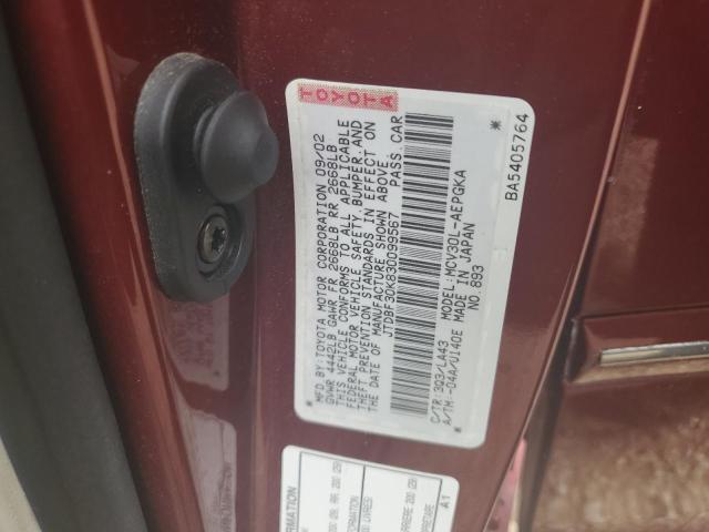 Photo 11 VIN: JTDBF30K830099567 - TOYOTA CAMRY 