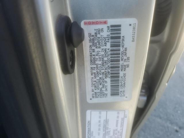 Photo 11 VIN: JTDBF32K720076714 - TOYOTA CAMRY LE 