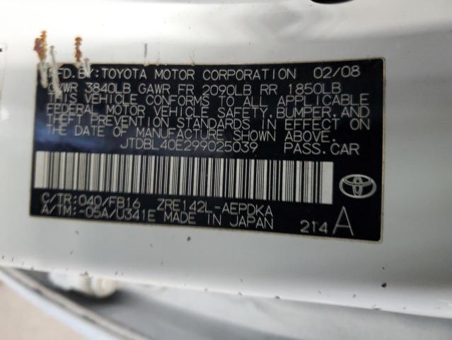 Photo 11 VIN: JTDBL40E299025039 - TOYOTA COROLLA BA 