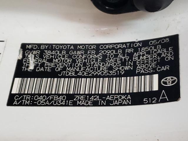 Photo 11 VIN: JTDBL40E299053519 - TOYOTA COROLLA 