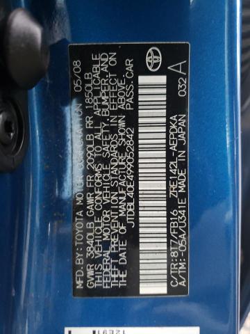 Photo 11 VIN: JTDBL40E499052842 - TOYOTA COROLLA BA 