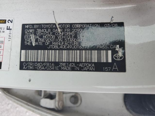 Photo 11 VIN: JTDBL40E49J016373 - TOYOTA COROLLA 