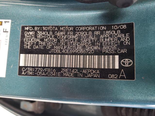 Photo 11 VIN: JTDBL40E699086720 - TOYOTA COROLLA 