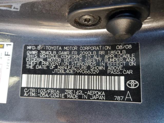 Photo 11 VIN: JTDBL40E799066329 - TOYOTA COROLLA 