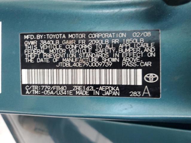 Photo 12 VIN: JTDBL40E79J009739 - TOYOTA COROLLA 