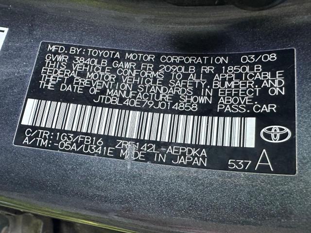 Photo 9 VIN: JTDBL40E79J014858 - TOYOTA COROLLA 